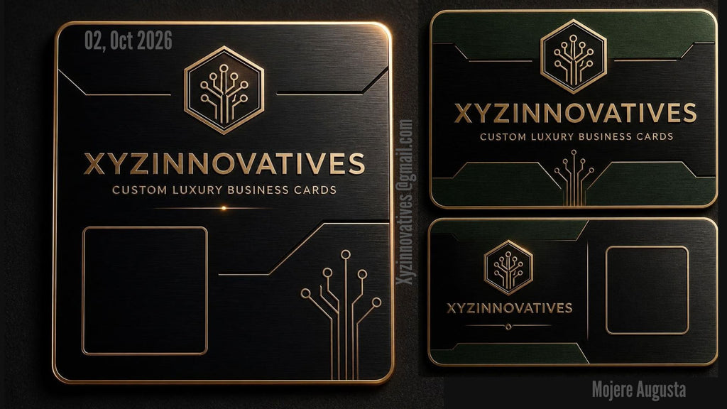PREMIUM CUSTOM METAL BUSINESS CARD BY XYZINNOVATIVES