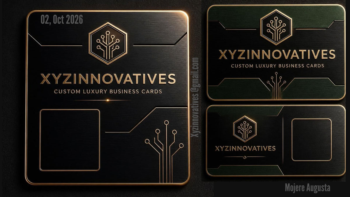 PREMIUM CUSTOM METAL BUSINESS CARD BY XYZINNOVATIVES
